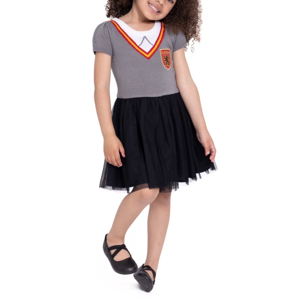 Harry Potter Sweater Dress Girls Size 5T Gryffindor Tutu Cosplay Uniform Costume - Picture 16 of 16